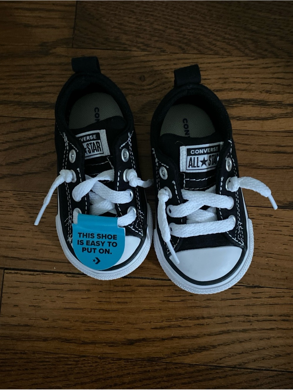 NWOB Converse Chuck Taylor All Star Cribster Toddler Shoes Black SZ 4C
